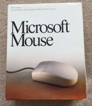 A Microsoft Mouse box that predates Windows.
