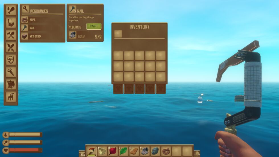 The crafting UI and inventory management are dense and kind of clunky, in a (mostly) endearing, <em>Minecraft</em>-meets-<em>Animal Crossing</em> kind of way. 