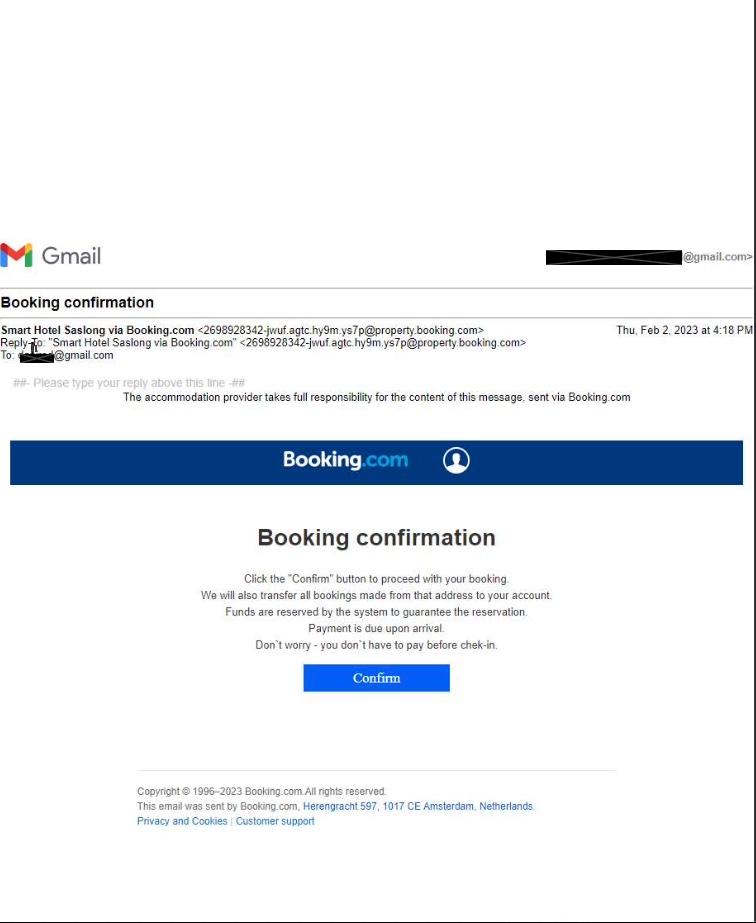 imod græs skranke Mysterious leak of Booking.com reservation data is being used to scam  customers | Ars Technica