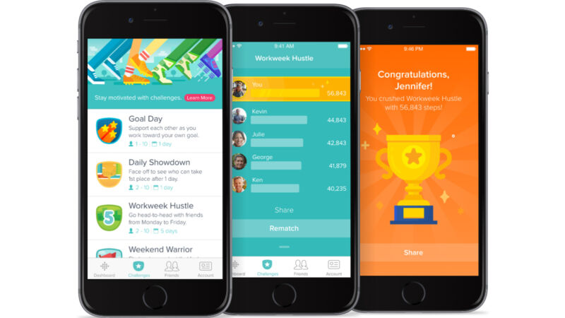 Fitbit's now-dead Challenges feature.