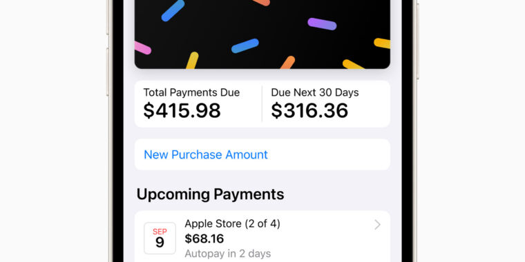 Apple Pay Later turns Apple into a full-on money lender - Ars Technica