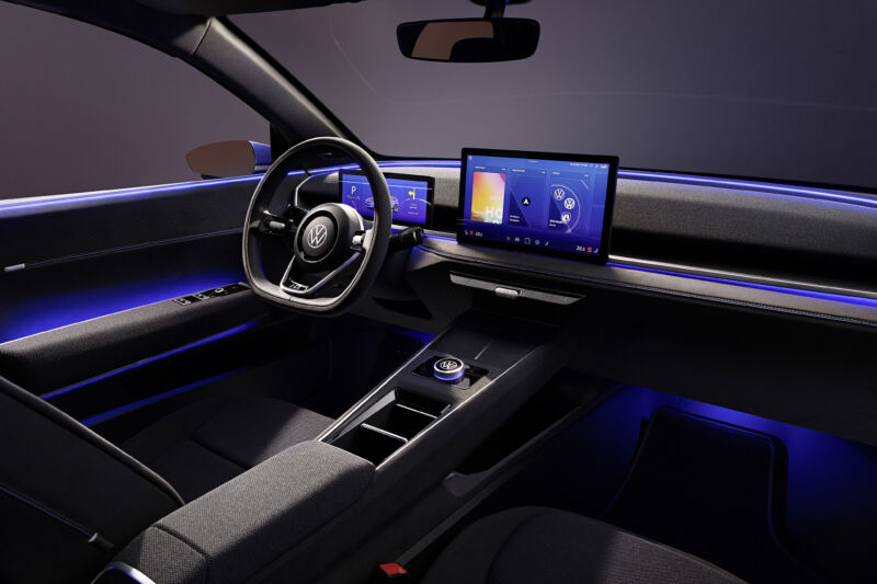 A rendering of the VW ID.2 concept interior