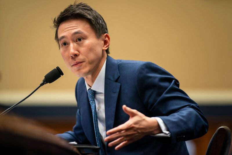 TikTok Chief Executive Officer Shou Zi Chew testifies before the House Energy and Commerce Committee.