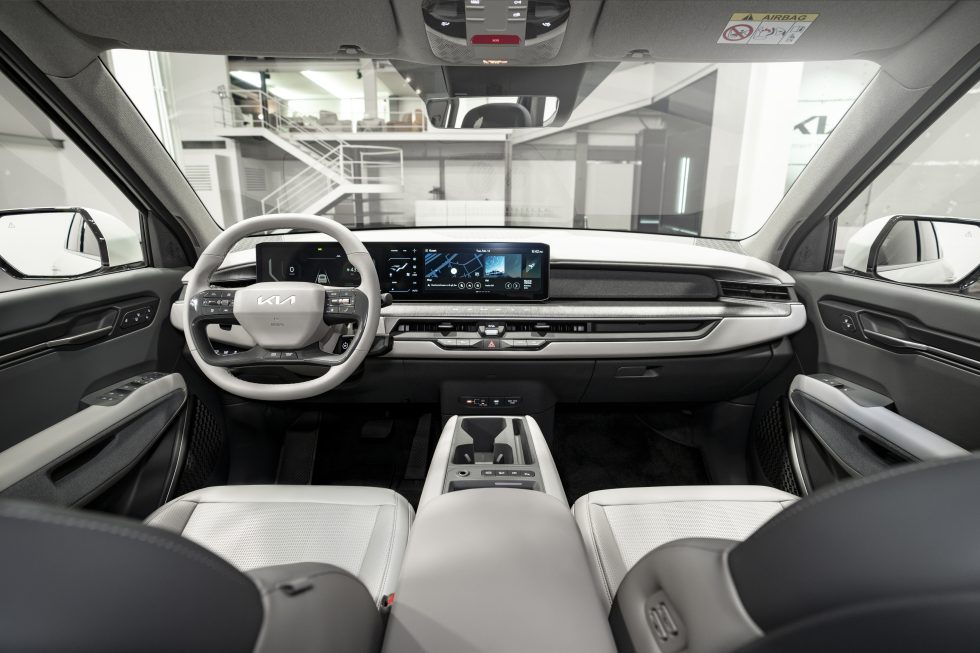 The Production Ev9 Has A Much More Conventional Interior Than The Concept, And That'S No Bad Thing.