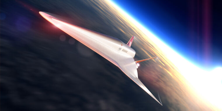 A passenger aircraft that flies around the world at Mach 9? Sure, why not