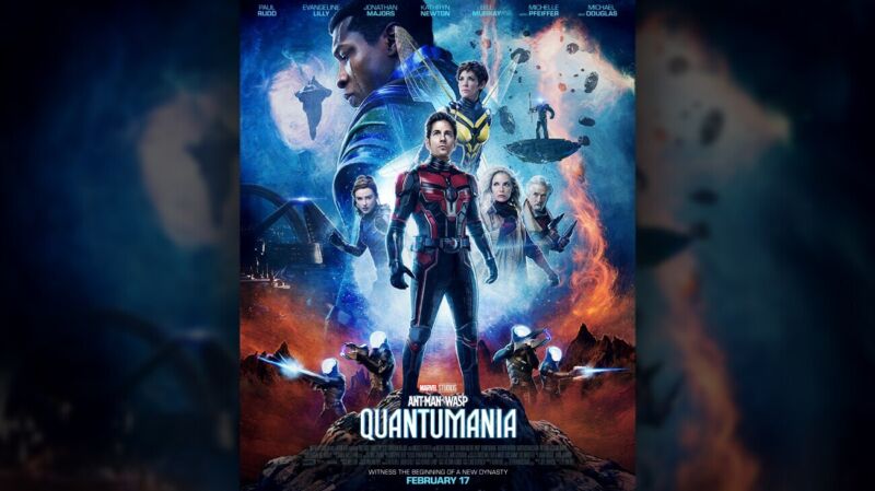 Movie poster for Ant-Man and the Wasp: Quantumania.