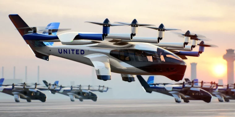 United Airlines dévoile le premier itinéraire de passagers eVTOL à partir de 2025