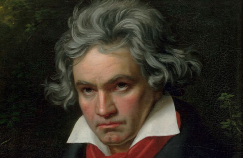 (7) Portrait of Beethoven by Joseph Karl Stieler, 1820