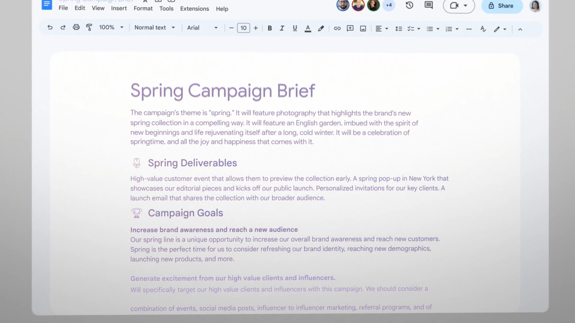 Google shows off what ChatGPT would be like in Gmail and Google Docs