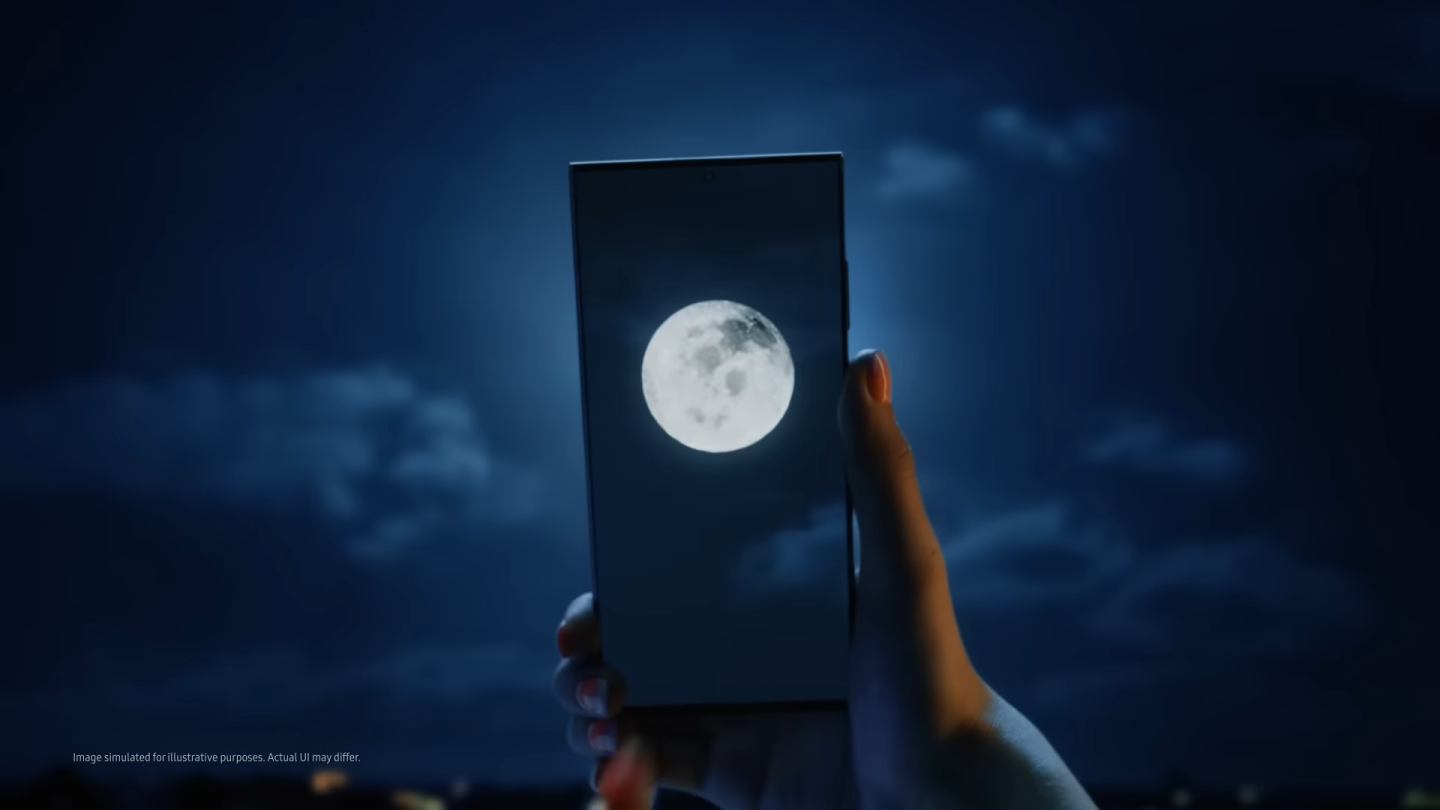 Samsung says it adds fake detail to moon photos via “reference” photos