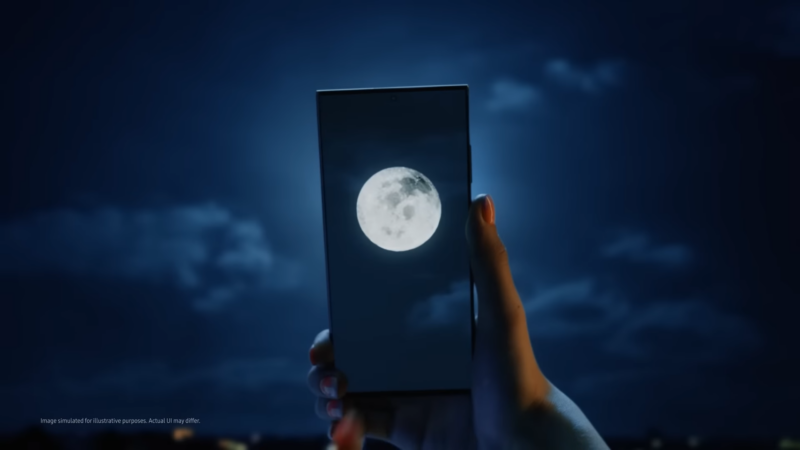 Samsung says it adds fake detail to moon photos via “reference 