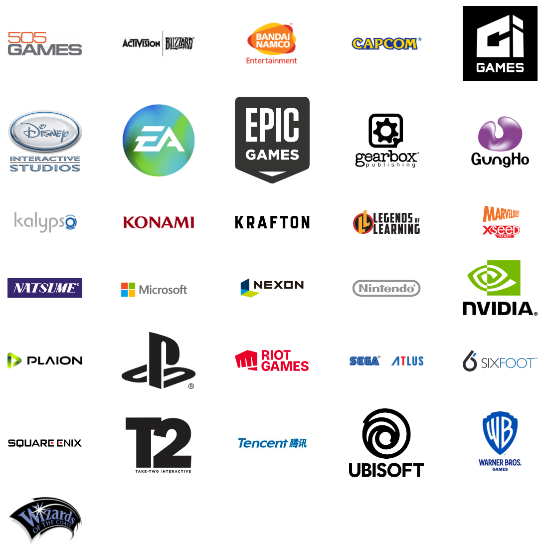 List of all video game sale companies