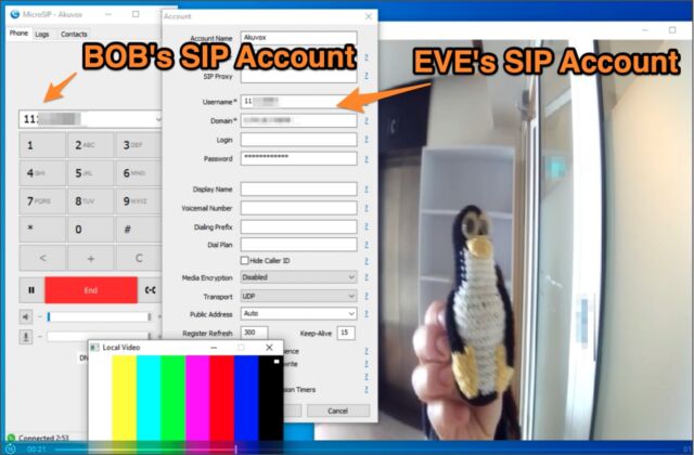 Image showing video from Bob's E11 appearing on Eve's SmartPlus app.