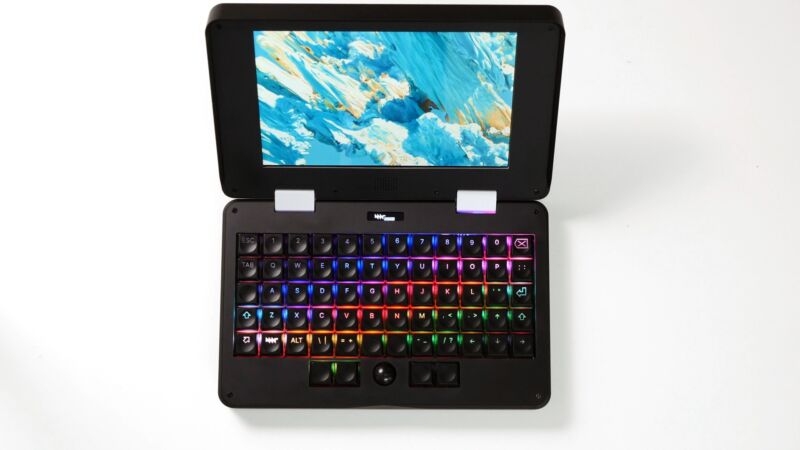 The MNT Pocket Reform and its programmable RGB keyboard should begin shipping to backers later this year.