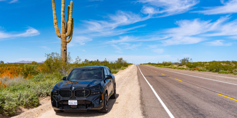 Driving across the American West in techno-excess with the BMW XM