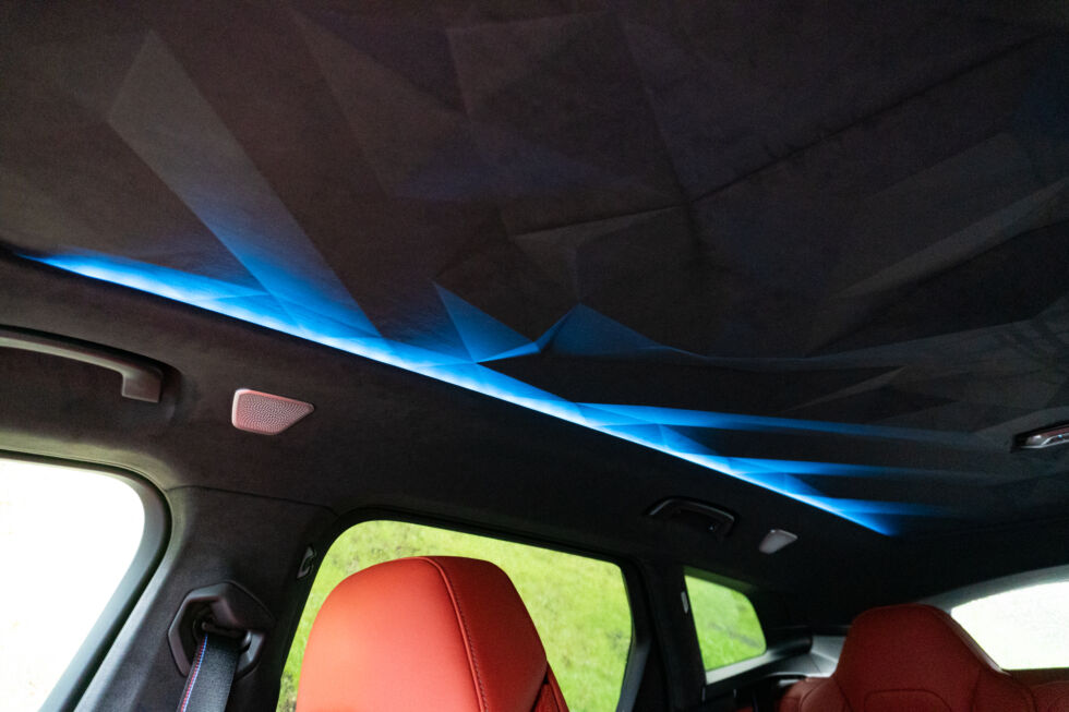 Even the XM's headlining and interior lights make a statement.