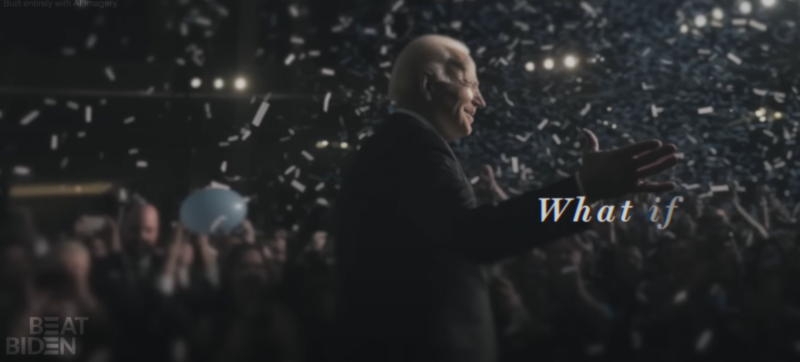 Screenshot from RNC's "Beat Biden" ad.