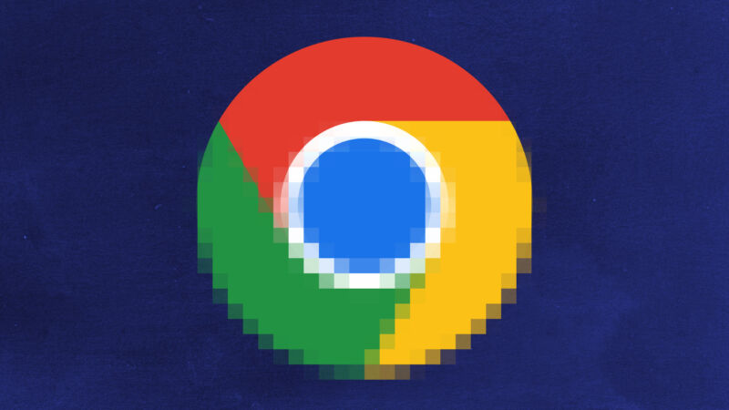 Registro de Google Chrome, parcialmente sin renderizar, como si se estuviera cargando.