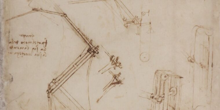To způsobilo černé skvrny na Codex Atlanticus Leonarda da Vinciho