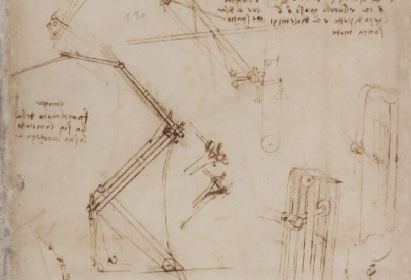 Esto es lo que causó las manchas negras en el Codex Atlanticus de Leonardo Da Vinci