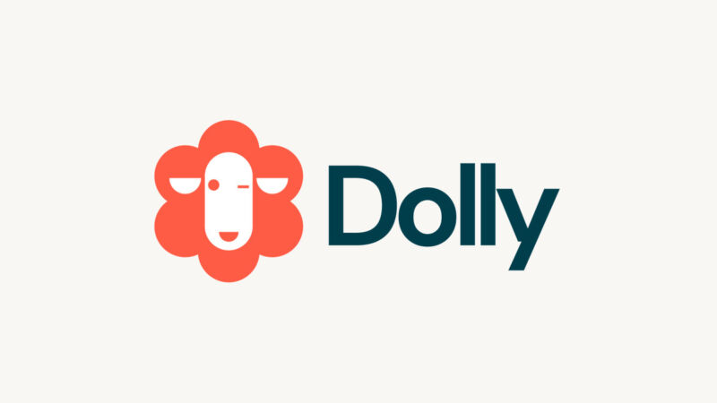 El logotipo de Dolly de ladrillos de datos