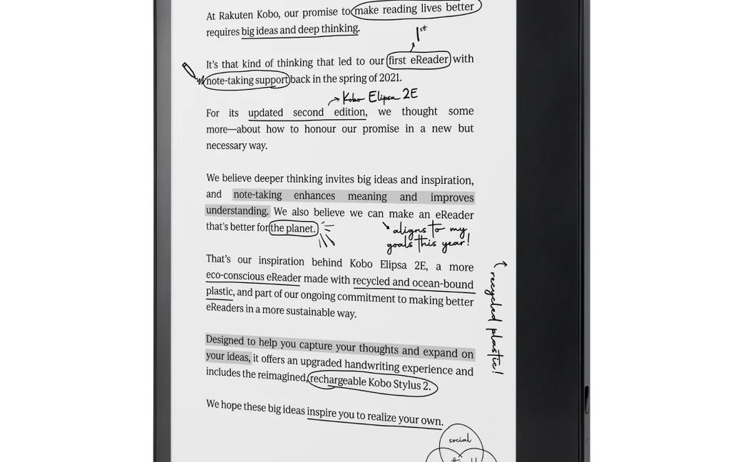Amazon.com: Kobo Elipsa 2E - 10.3