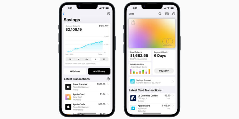 Apple launches high-yield savings account with 4.15 percent APY