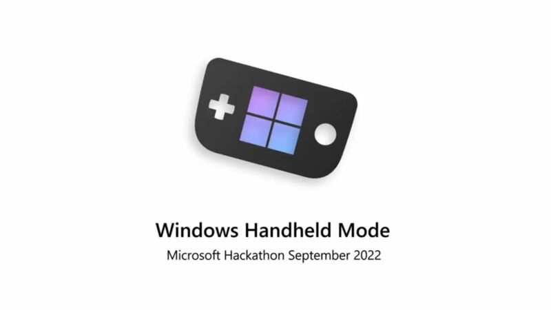 The Windows Handheld Mode proof-of-concept even has a cute little icon.