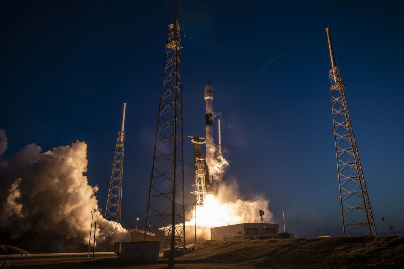 A Falcon 9 rocket launches in March, 2023.