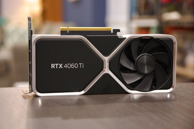 The RTX 4060 Ti Founders Edition.