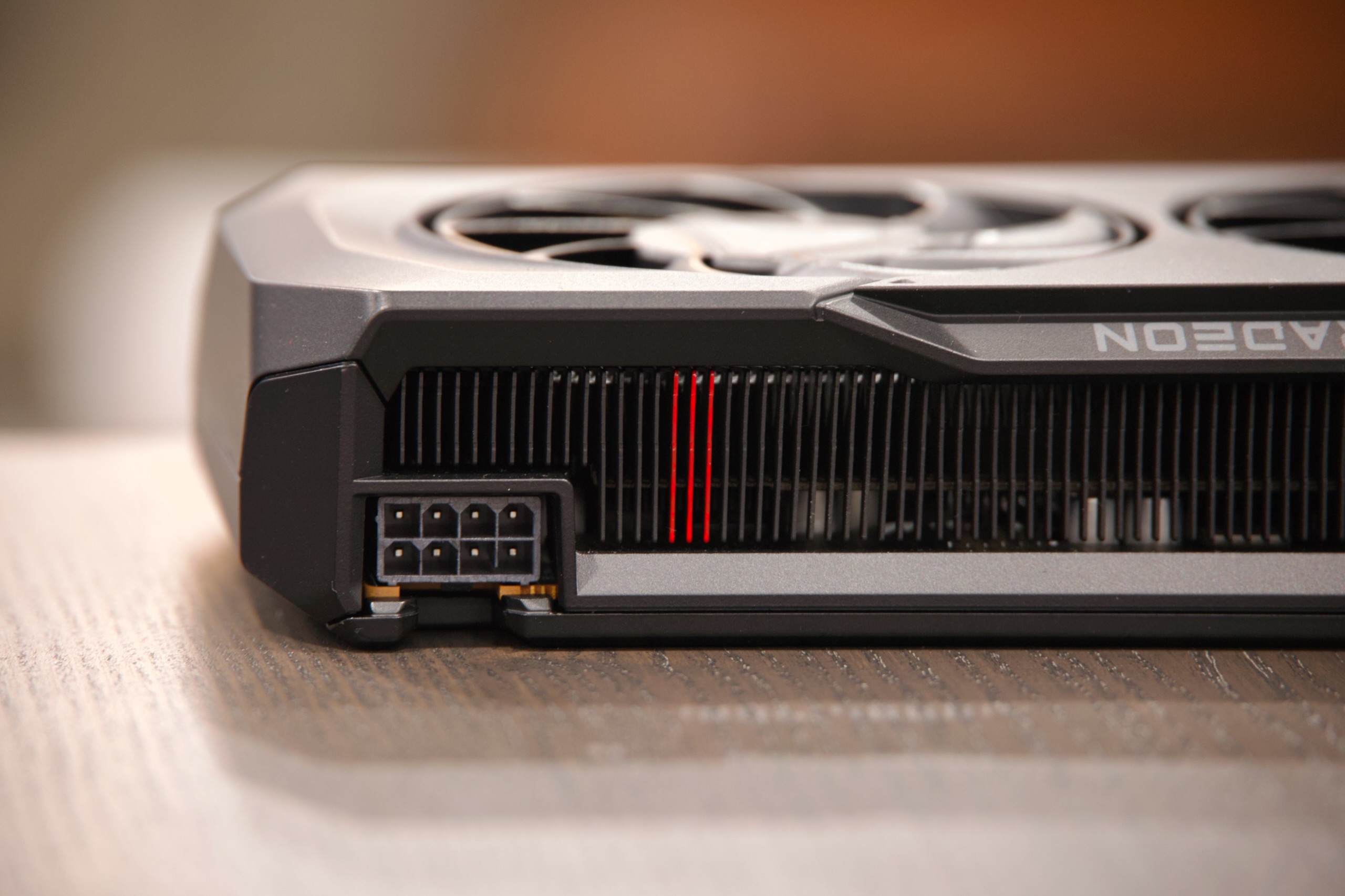 Unlike Nvidia's cards, AMD's reference cards stick with the 8-pin PCIe power connector.