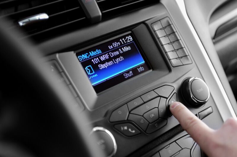 A 2012-era Ford radio