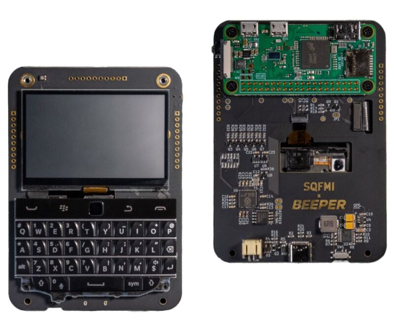 It’s a Raspberry Pi, a BlackBerry keyboard, and a battery It’s the