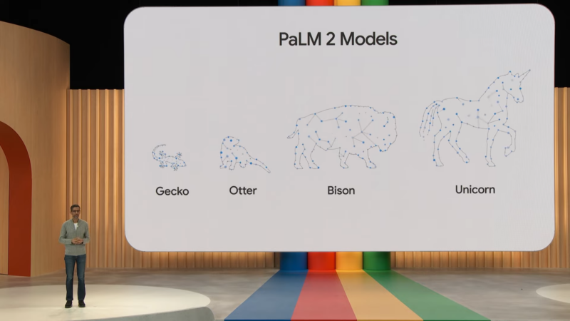 Google CEO Sundar Pichai explains some of the company's many new AI models. 