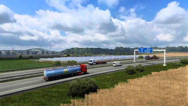 <em>Euro Truck Simulator 2</em> gameplay.