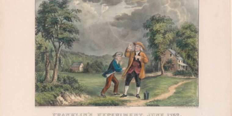 Most Americans are familiar with the story of Benjamin Franklin and his famous 18th century experiment in which he attached a metal key to a kite dur
