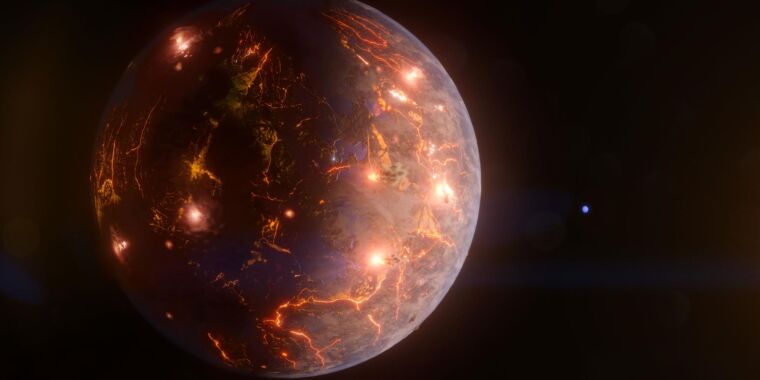 Une exoplanète récemment découverte pourrait avoir de l’eau liquide, beaucoup de volcans