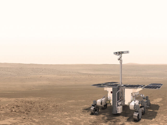 Artist’s rendition of the Rosalind Franklin rover.