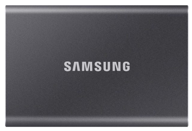 El SSD T7 legítimo de Samsung.