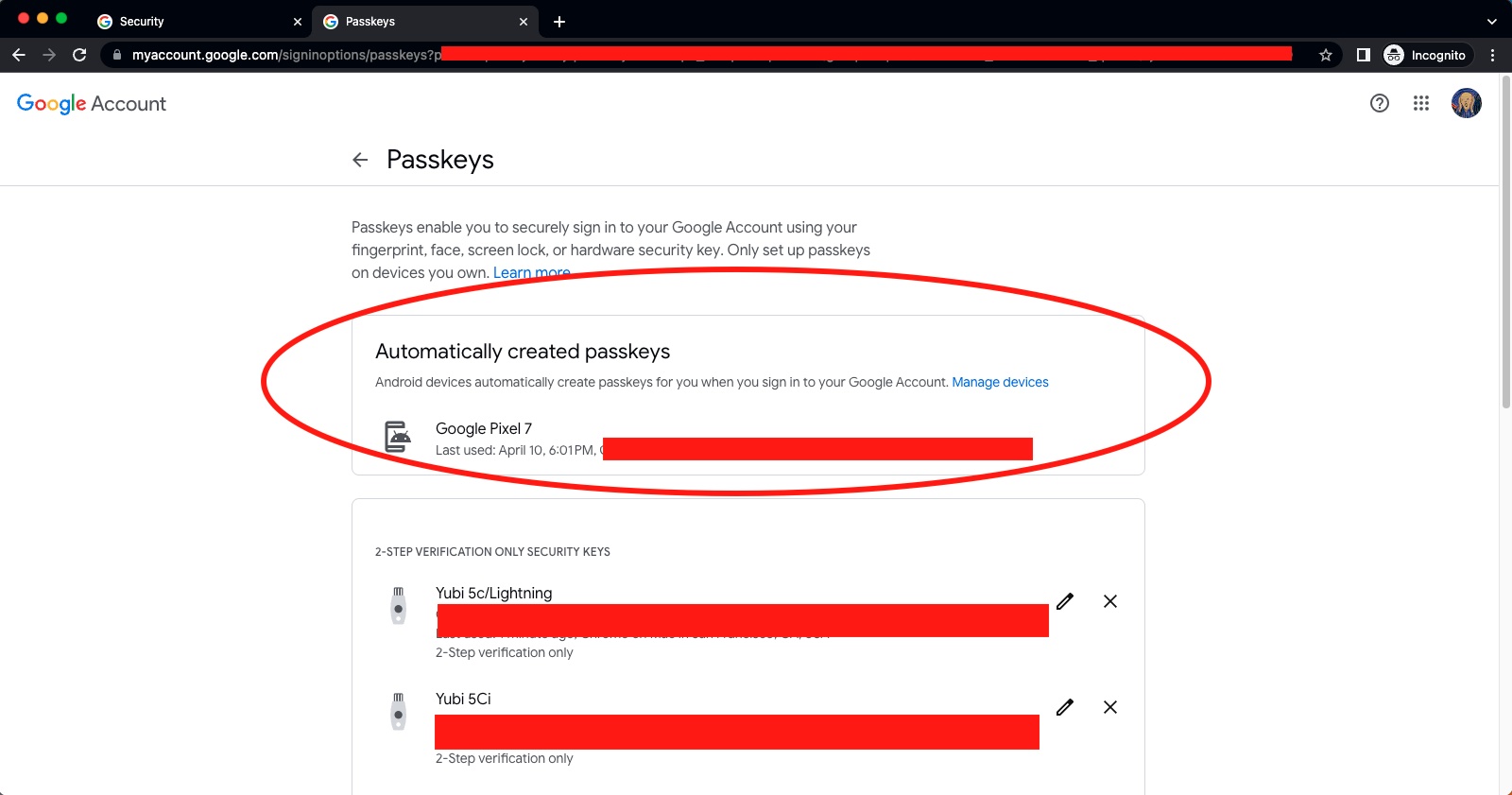 Matt's Headroom  Previewing Google's version of passkeys