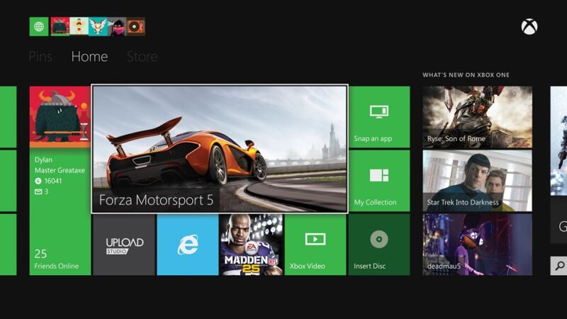 An example of the kind of ads that showed up on the Xbox One dashboard. Soon those could expand to include video ads in exchange for gameplay time.