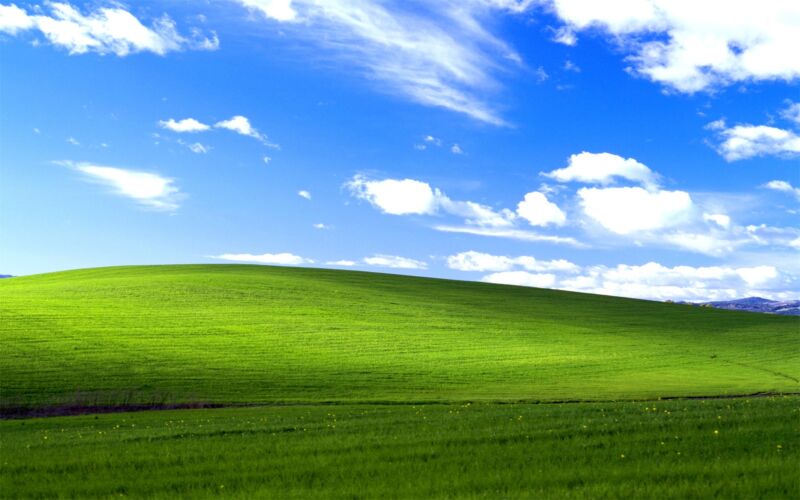 windows xp background broken