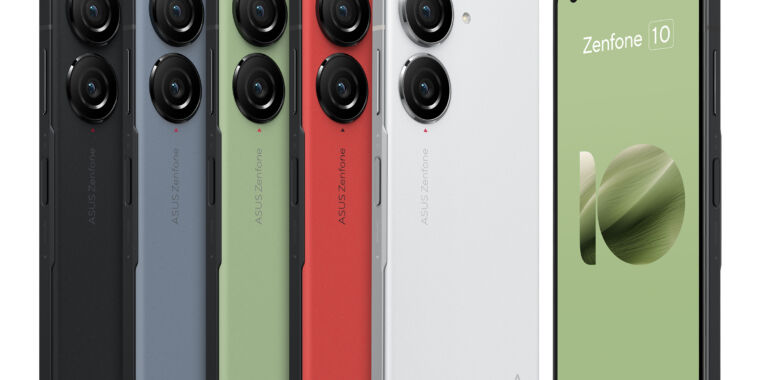 El Asus Zenfone 10 es un pequeño teléfono de 5,9 pulgadas con especificaciones emblemáticas