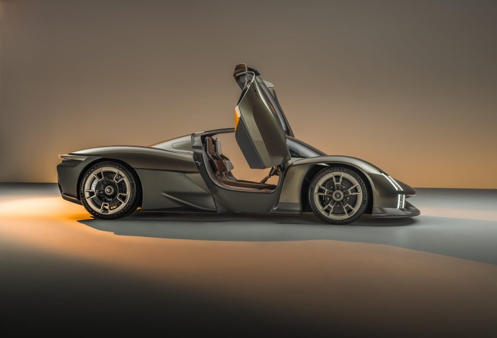 The doors are inspired by racing cars like the 917, 956/962, and 919 Hybrid