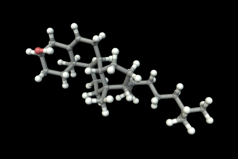 Image of a complex, multi-ringed molecule.