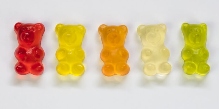 Sweet study finds how to keep gummy bears chewable longer