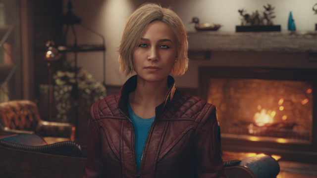 Sarah Morgan, una de las integrantes del misterioso grupo Constellation con el que trabajarás en el juego.