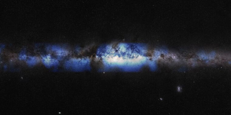 This is what our Milky Way galaxy looks like when viewed with neutrinos