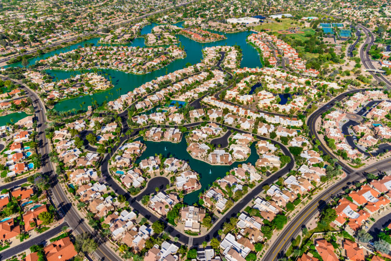 Scottsdale aerial view