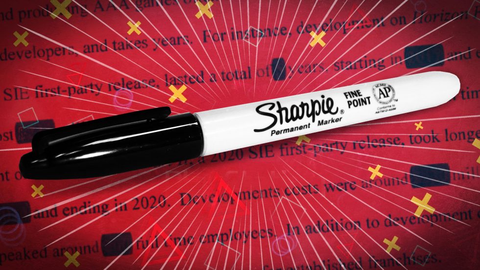 Sharpie scanning goof reveals major PlayStation budgets and revenues ...